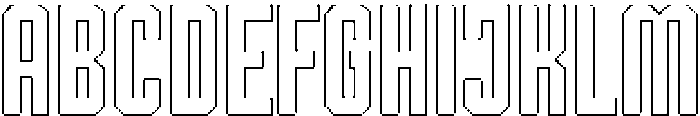 Shkola Rounded Outline otf (400) Font UPPERCASE