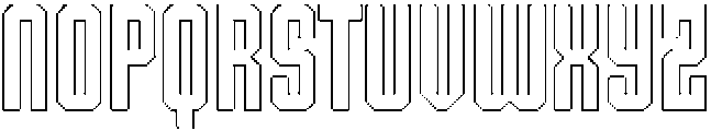 Shkola Rounded Outline otf (400) Font LOWERCASE