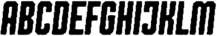 Shkola Rounded Rough Italic otf (400) Font UPPERCASE