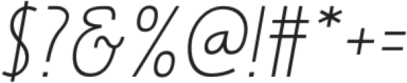 Shoal Medium Oblique otf (500) Font OTHER CHARS