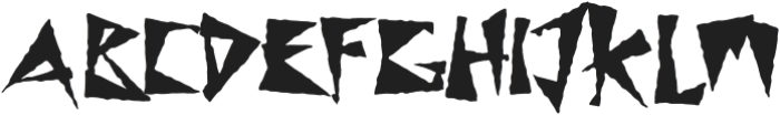 Shock Value Shake Alt otf (400) Font UPPERCASE