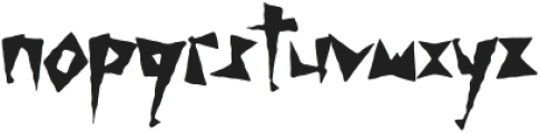 Shock Value Shake Alt otf (400) Font LOWERCASE