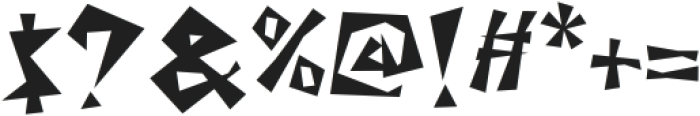 Shock Value Spike Alt otf (400) Font OTHER CHARS