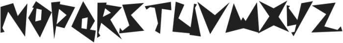 Shock Value Spike Alt otf (400) Font UPPERCASE