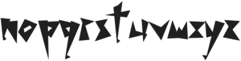 Shock Value Spike otf (400) Font LOWERCASE