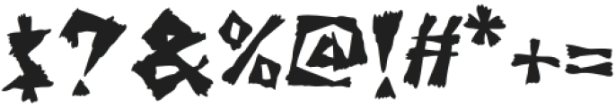 Shock Value Twist Alt otf (400) Font OTHER CHARS