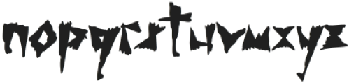 Shock Value Twist Alt otf (400) Font LOWERCASE