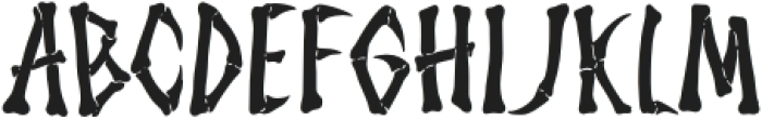 ShockScream otf (400) Font LOWERCASE