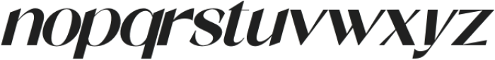 Shocka Sans Sans Extra Bold Italic otf (700) Font LOWERCASE