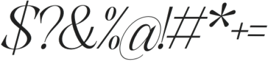 Shocka Sans Sans Extra Light Italic otf (200) Font OTHER CHARS