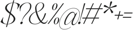 Shocka Sans Sans Thin Italic otf (100) Font OTHER CHARS