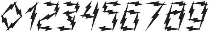 Shocker Lightning otf (300) Font OTHER CHARS