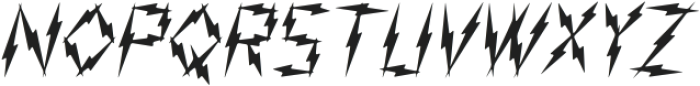 Shocker Lightning otf (300) Font LOWERCASE