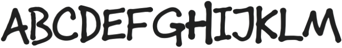 ShoegazeRegular otf (400) Font UPPERCASE