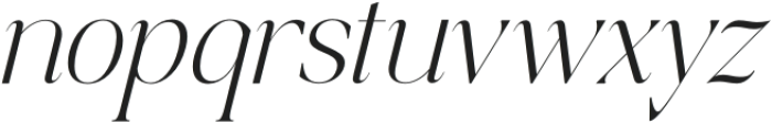 Shoftime Italic otf (400) Font LOWERCASE