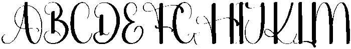 Shopia Regular otf (400) Font UPPERCASE