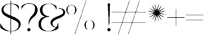 Shoreline otf (400) Font OTHER CHARS