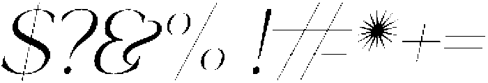 ShorelineSans-Italic otf (400) Font OTHER CHARS