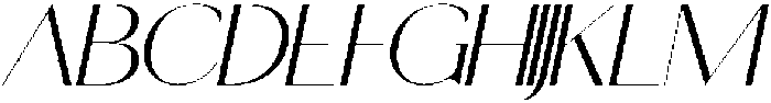 ShorelineSans-Italic otf (400) Font UPPERCASE