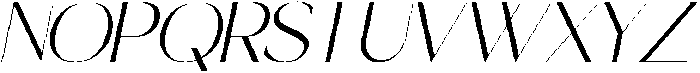 ShorelineSans-Italic otf (400) Font UPPERCASE
