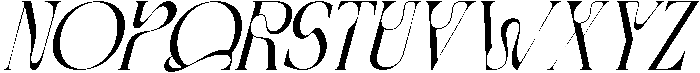 Shortened Connection Italic otf (400) Font UPPERCASE