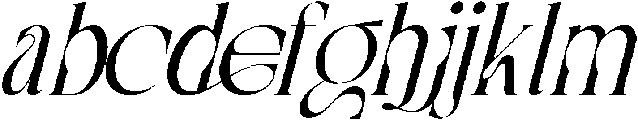 Shortened Connection Italic otf (400) FONT