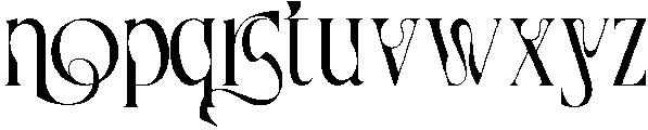 Shortened Connection Regular otf (400) Font LOWERCASE