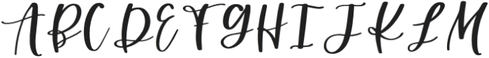 Shoshana Script Regular otf (400) Font UPPERCASE