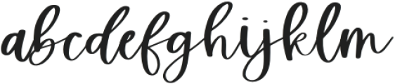 Shoshana Script Regular otf (400) Font LOWERCASE