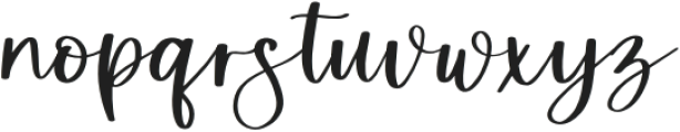 Shoshana Script Regular otf (400) Font LOWERCASE