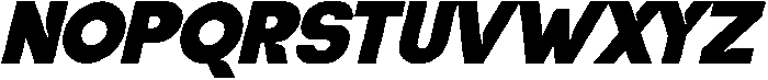 Shout Back Italic otf (400) Font UPPERCASE