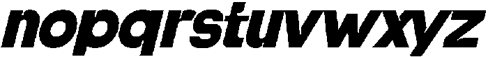 Shout Back Italic otf (400) Font LOWERCASE