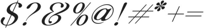 Shows Gracious Italic ttf (400) Font OTHER CHARS