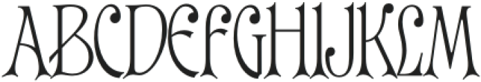Shrum Regular otf (400) Font UPPERCASE