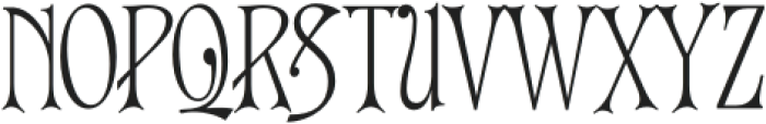 Shrum Regular otf (400) Font UPPERCASE