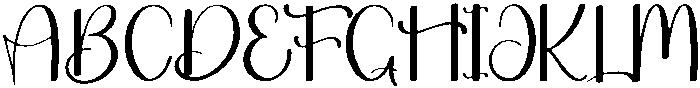 Shunshine Regular otf (400) Font UPPERCASE