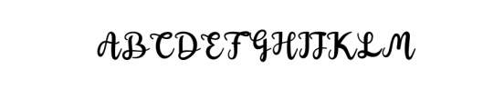 Shaquilla.otf Font UPPERCASE