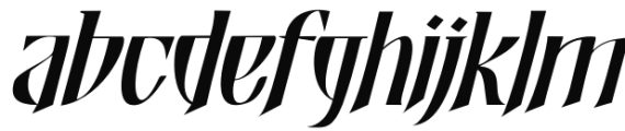 Shadowfield Italic Font LOWERCASE