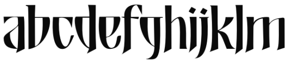 Shadowfield Regular Font LOWERCASE