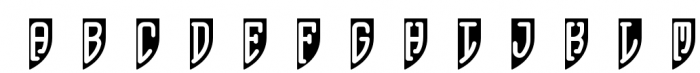Shield Two Black Font UPPERCASE
