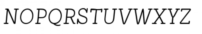 Showcase Serif Italic Font LOWERCASE