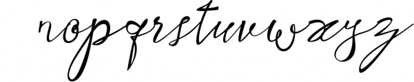Shafira Script Font LOWERCASE