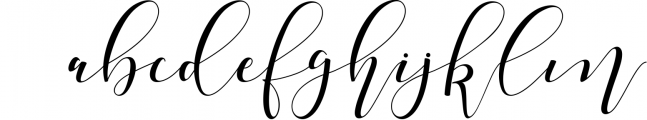 Shania Sweet Calligraphy Modern Font LOWERCASE
