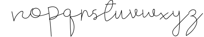 Shone - Signature script Font LOWERCASE