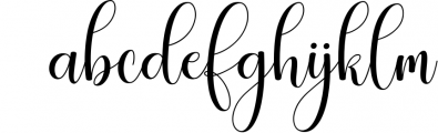 Short Party Lovely Script Font LOWERCASE