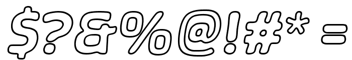 SHA Outline Italic Font OTHER CHARS