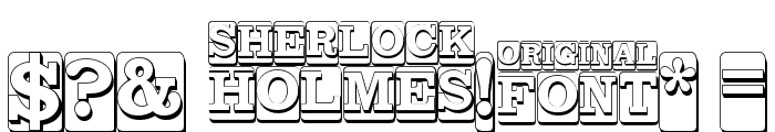 SHERLOCK HOLMES Font OTHER CHARS
