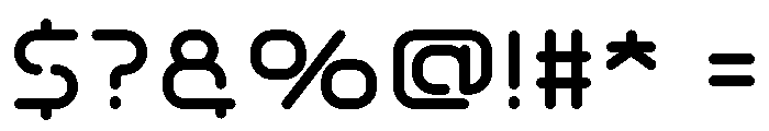 SHUTTLE-X Font OTHER CHARS