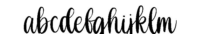 Shabina Font LOWERCASE