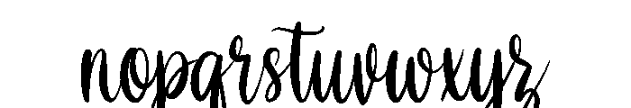 Shabina Font LOWERCASE